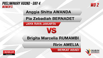 WD2 | ANGGIA SHITTA AWANDA/PIA ZEBADIAH BERNADET (JAYA RAYA JAKARTA) VS BRIGITA MARCELIA RUMAMDI/RIRIN AMELIA (BERKAT ABADI BANJARMASIN)