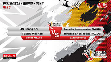 MD2 | LIN / TSENG (SPORTS AFFAIRS) VS PRAMUDYA / YEREMIA (DAIHATSU ASTEC)