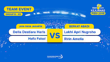 Divisi 1 - Group A | XD | Destiara/Hafiz (Jaya Raya Jakarta) VS Lukhi/Ririn (Berkat Abadi)