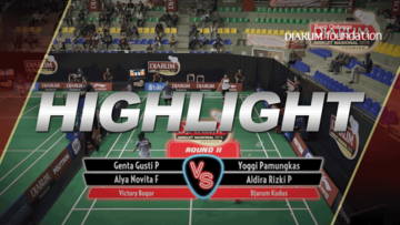 Genta Gusti Pidriansyah/Alya Novita Fitriyani (Victory Bogor) VS Yoggi Pamungkas/Aldira Rizki Putri (Djarum Kudus)