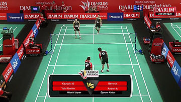 Berry A/Andrei A (Djarum Kudus) VS Kazuaki O/Yuki U (Hitachi Japan)