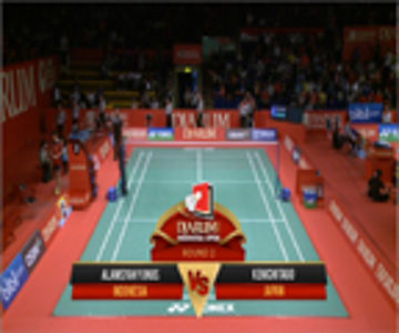 Alamsyah Yunus (INDONESIA) VS Kenichi Tago (JAPAN) Djarum Indonesia Open 2013 
