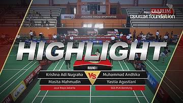 Krishna Adi Nugraha/Masita Mahmudin (Jaya Raya Jakarta) VS Muhammad Andhika/Yastia Agustiani (SGS PLN Bandung)