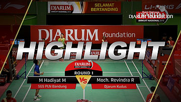 Muhamad Hadiyat M (SGS PLN Bandung) VS Moch Revindra Rayhaldi (Djarum Kudus)