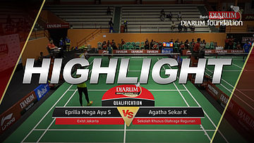 Eprilia Mega Ayu S (Exist Jakarta) VS Agatha Sekar Kinanti P (Sekolah Khusus Olahraga Ragunan)