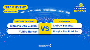 Divisi 1 | WD | Maretha/Yulfira (Mutiara Cardinal) VS Debby/Rosyita (PB Djarum)
