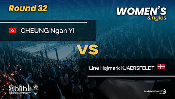 Round 32 | WS | Line Højmark KJAERSFELDT (DEN) vs CHEUNG Ngan Yi (HKG) | Blibli Indonesia Open 2019