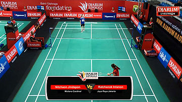 Ratchanok Intanon (Jaya Raya Jakarta) VS Nitchaon Jindapon (Mutiara Cardinal Bandung)