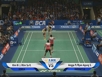 Kim Ki Jung/Kim Sa Rang (KOR) VS Angga Pratama/Ryan Agung Saputra (INA)