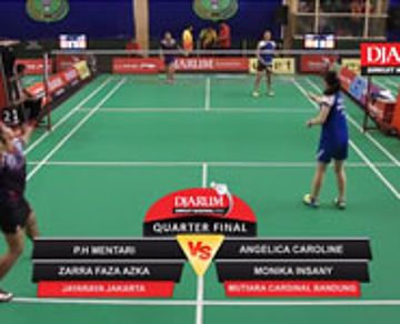 Angelica C/Monika I (Mutiara Cardinal Bandung) VS Phita H/Zarra F (Jayaraya Jakarta)