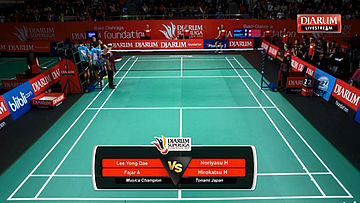 Lee Yong Dae/Fajar Alvian (Musica Champions) VS Noriyasu Hirata/Hirokatsu Hashimoto (Tonami Japan)