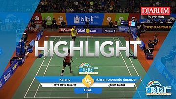Ikhsan Leonardo Emanuel Rumbay (Djarum Kudus) VS Karono (Jaya Raya Jakarta)