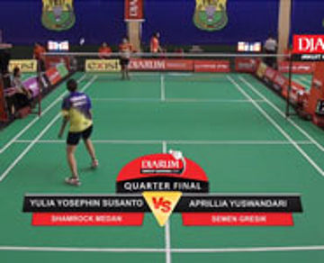 Yulia Yosephin Susanto (Shamrock Medan) VS Aprillia Yuswandari (Semen Gresik)
