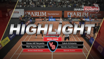 Kenas Adi Haryanto/Rian Agung Saputro (Berkat Abadi Banjar) VS Calvin Kristanto/Hendra Gustiawan (Djarum Kudus)