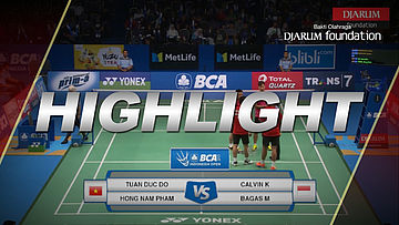Calvin Kristanto/Bagas Maulana (INA) VS Jian Yi Lee/Zhen Ting Lim (MAS) 