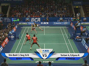 Shin Baek Choel/Jang Ye Na (KOR) VS Tontowi Ahmad/Liliyana Natsir (INA)