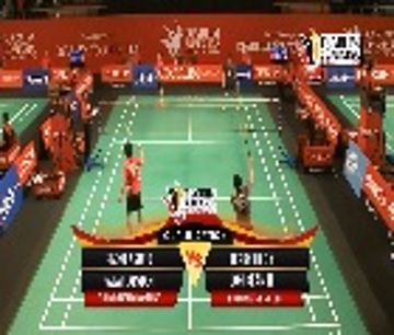 Rizko Asuro/Fajar Alvian (GUNA DHARMA BANDUNG) VS Terry Hee Y /Loh Kean H (KOH BROS SINGAPORE) 