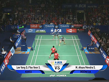 Mohammad Ahsan/Hendra Setiawan (INA) VS Lee Yong Dae/Yoo Yeon Seong (KOR)