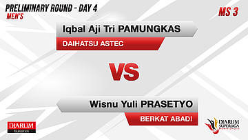 MS3 l IQBAL AJI TRI PAMUNGKAS (DAIHATSU ASTEC) VS WISNU YULI PRASETYO (BERKAT ABADI BANJARMASIN)