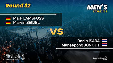 Round 32 | MD | LAMSFUSS / SEIDEL (GER) vs ISARA / JONGJIT (THA) | Blibli Indonesia Open 2019