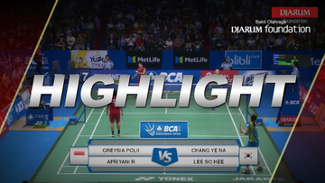 Chang Ye Na/Lee So Hee (KOR) VS Greysia Polii/Apriyani Rahayu (INA)