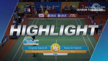 Virginia Sarce Runtukahu (Djarum Kudus) VS Hana Sri Najilah (Exist)