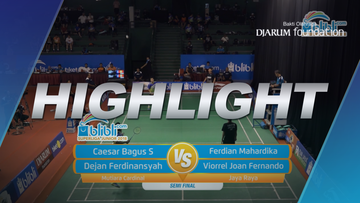 Caesar Bagus Sadewo/Dejan Ferdinansyah (Exist) VS Ferdian Mahardika Ranialdy/Viorrel Joan Fernando (Jaya Raya)