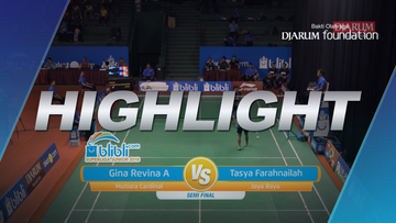 Gina Revina Aristy (Mutiara Cardinal) VS Tasya Farahnailah (Jaya Raya)