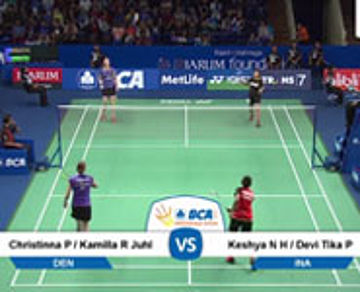 Christinna Pedersen/Kamilla Rytter Juhl (DEN) VS Keshya Nurvita Hanadia/Devi Tika Permatasari (INA)
