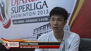 Interview With Boonsak Ponsana (PB Jaya Raya) DJARUM SUPERLIGA 2013