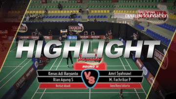 Kenas Adi Haryanto/Rian Agung Saputro (Berkat Abadi) VS Amri Syahnawi/M Fachrikar P Mansur (Jaya Raya Jakarta)