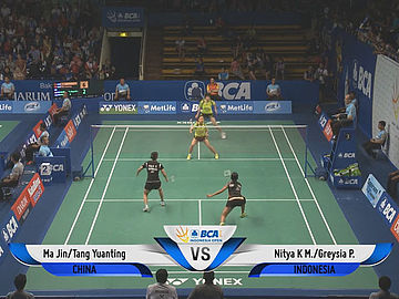 Ma Jin/Tang Yuanting (CHN) VS Nitya Krishinda Maheswari/Greysia Polii (INA)