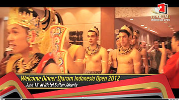 Welcoming Dinner Djarum Indonesia Open 2012 at Hotel Sultan jakarta