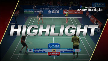 Matthew Chau/Gronya Somerville (Australia) VS Ardiansyah/Devi Tika Permatasari (Indonesia)