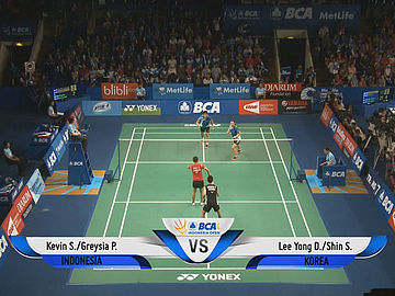 Kevin Sanjaya Sukamuljo/Greysia Polii (INA) VS Lee Yong Dae/Shin Seung Chan (KOR)