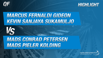 Marcus Fernaldi Gideon/Kevin Sanjaya Sukamuljo (INA) VS Mads Conrad Petersen/Mads Pieler