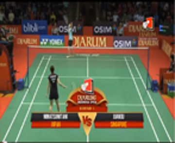 Minatsu Mitani (JAPAN) VS Juan Gu (SINGAPORE) Djarum Indonesia Open 2013 