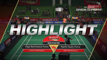 Elga Rachmana (Putra Kurnia Tasikmalaya) VS Fachri Audy Putra (SGS PLN Bandung)