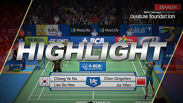 Chang Ye Na/Lee So Hee (KOR) VS Chen Qingchen/Jia Yifan (CHN)