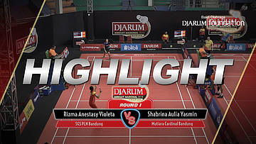 Rizma Anestasy Violeta (SGS PLN Bandung) VS Shabrina Aulia Yasmin (Mutiara Cardinal Bandung)