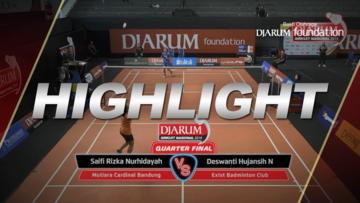 Saifi Rizka Nurhidayah (Mutiara Cardinal Bandung) VS Deswanti Hujansih Nurtertiati (Exist Badminton Club)