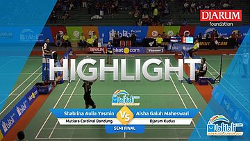 Aisha Galuh Maheswari (Djarum Kudus) VS Shabrina Aulia Yasmin (Mutiara Cardinal Bandung)
