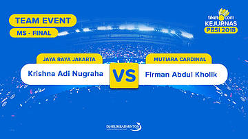 Divisi 1 | Final - MS | Krishna Adi Nugraha (Jaya Raya) VS Firman Abdul Kholik (Mutiara Cardinal)