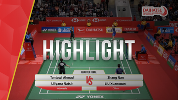 Tontowi Ahmad/Liliyana Natsir (Indonesia) VS Zhang Nan/Liu Xuanxuan (China)