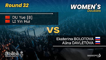 Round 32 | WD | BOLOTOVA / DAVLETOVA (RUS) vs DU Yue / LI Yin Hui (CHN) | Blibli Indonesia Open 2019