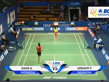 Ganis Nur Rahmadani (INA) VS Adrianti Firdasari (INA)