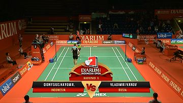 Dionysius Hayom Rumbaka (INDONESIA) VS Vladimir Ivanov (RUSIA) Djarum Indonesia Open 2013
