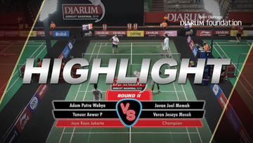 Adam Putra Wahyu/Yanuar Anwar Pamungkas (Jaya Raya Jakarta) VS Jovan Joel Memah/Veron Jesaya Mesak Lontoh (Champion)