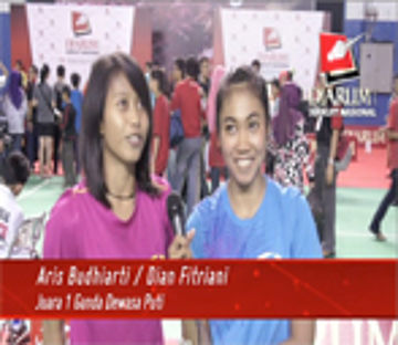 Interview Bersama Ganda Dewasa Putri Juara 1 Djarum Sirnas Lampung Open 2013 