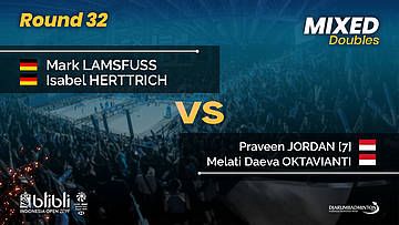 Round 32 | XD | JORDAN / OKTAVIANTI (INA) vs LAMSFUSS / HERTTRICH (GER) | Blibli Indonesia Open 2019